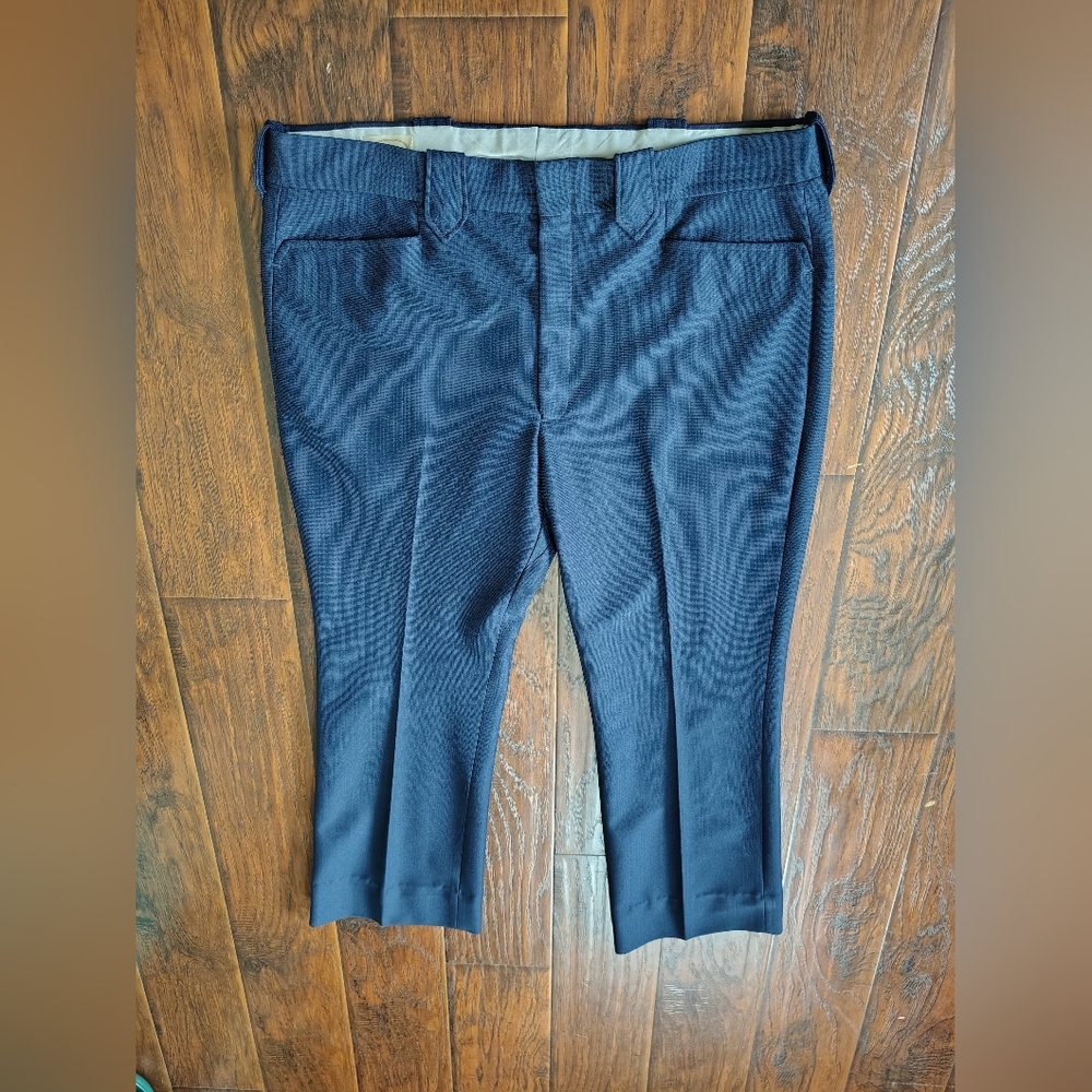 Vintage 70s Prestige Western Wear blue trouser pants Size 42